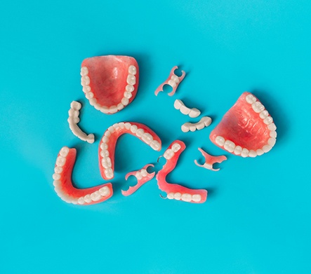 Different types of dentures