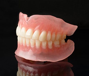 A pair of full dentures